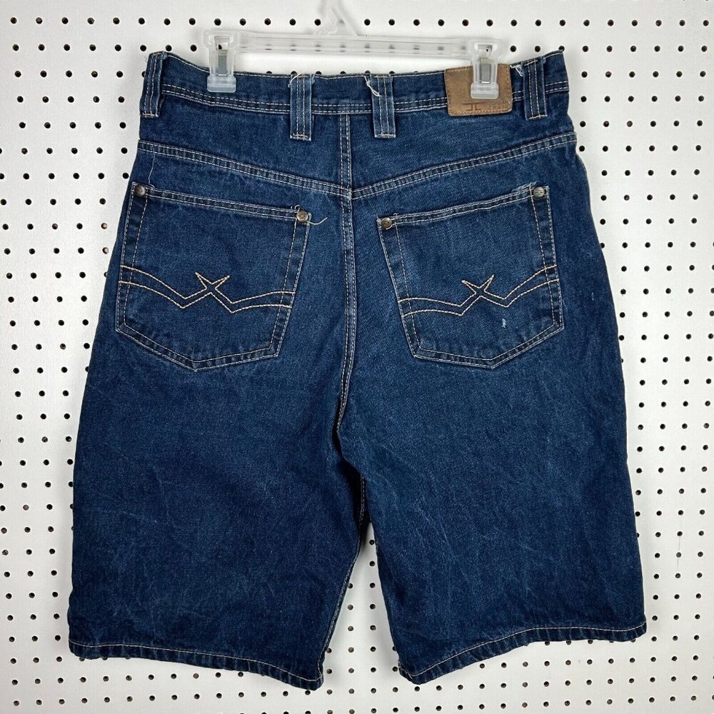 Jordan Craig Skate Wide Leg Denim Jean Shorts Size 34 Jorts Streetwear 90s Goth